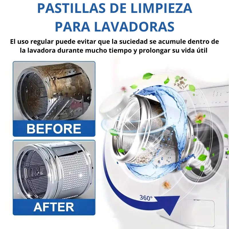 Pastillas de Limpieza para Lavadoras